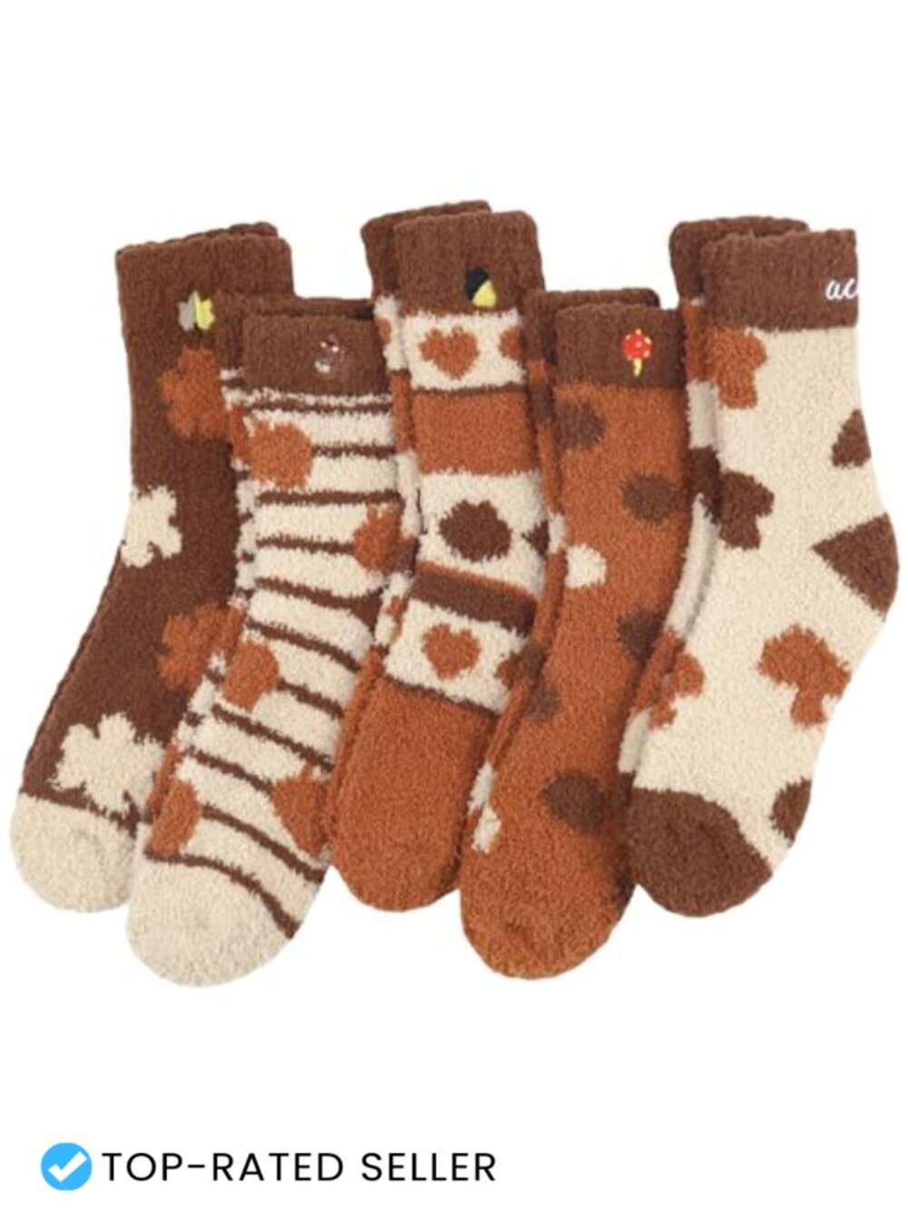 Women's Cozy Plush Fuzzy Slipper Socks, Warm Winter Bedtime Lounging, One Size